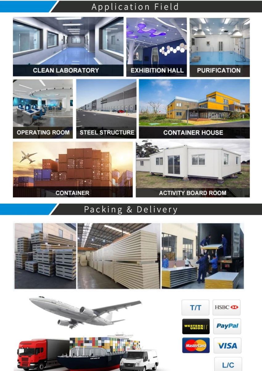 100mm Glass Magnesium Sandwich Panel4