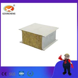 Thermal Insulation Rock Wool Sandwich Panel