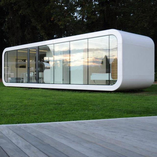 Apple Cabin 20Ft 40Ft Outdoor Modern Smart Prefab Tiny Capsule House Mobile Office Space Capsule House