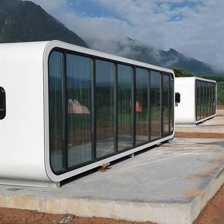 Apple Cabin 20Ft 40Ft Outdoor Modern Smart Prefab Tiny Capsule House Mobile Office Space Capsule House