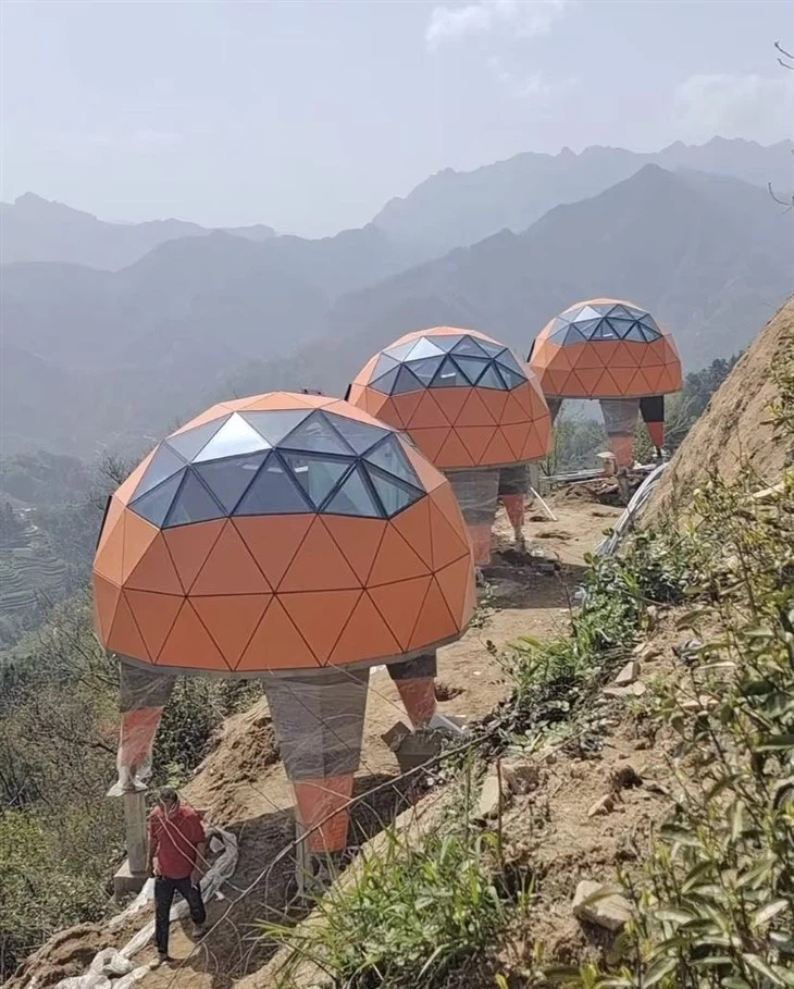 Prefab Home Starshine Double-Layered Star Capsule Castle Dome House factory